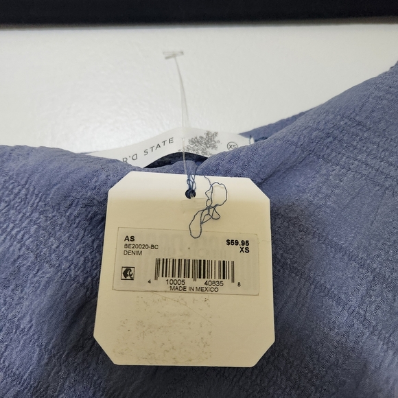 Altar'd State Purple Smocked Tiered Blouse - Picture 4 of 4